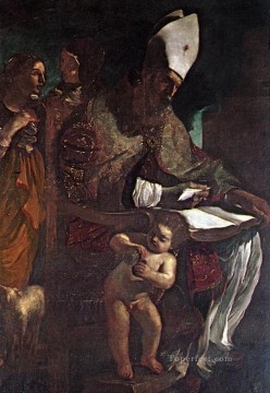 barroco Painting - Guercino barroco de San Agustín